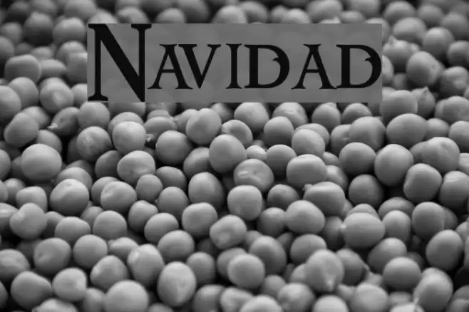 Navidad Font examples