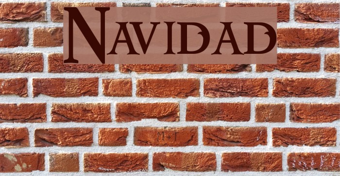 Navidad Font examples