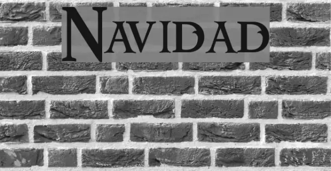 Navidad Font examples