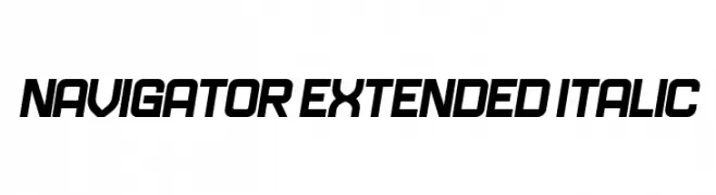 Navigator Extended Italic  Fuentes Gratis Descargar