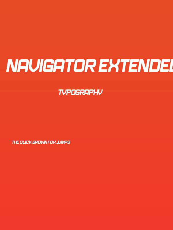 Navigator Extended Italic Poster