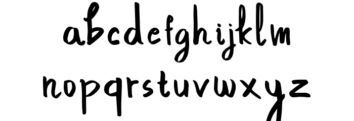 Navila Mandres Demo Regular Font LOWERCASE