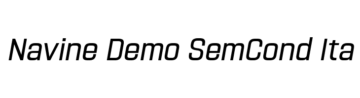 Navine Demo SemCond Ita  Descarca Fonturi Gratis