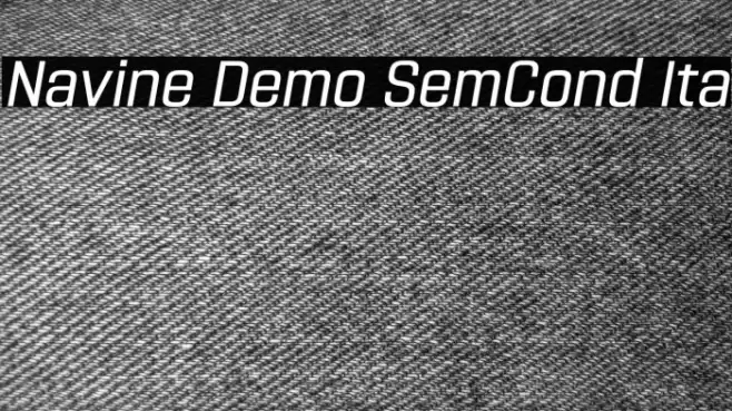 Navine Demo SemCond Ita Font examples