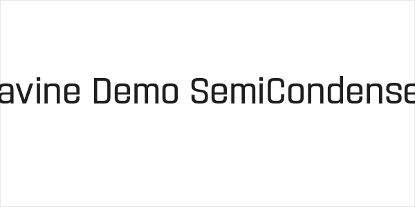 Navine Demo SemiCondensed Logo