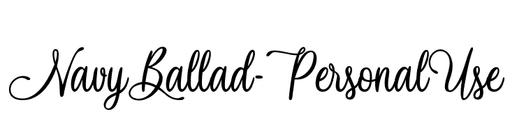 Navy Ballad - Personal Use  Free Fonts Download