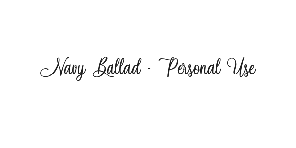 Navy Ballad - Personal Use Logo