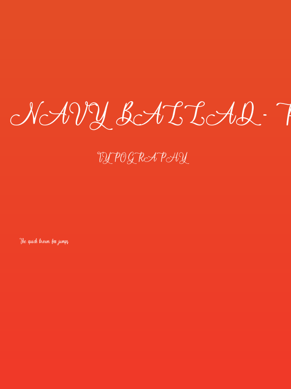 Navy Ballad - Personal Use Poster