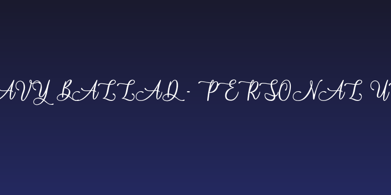 Navy Ballad - Personal Use Social Header