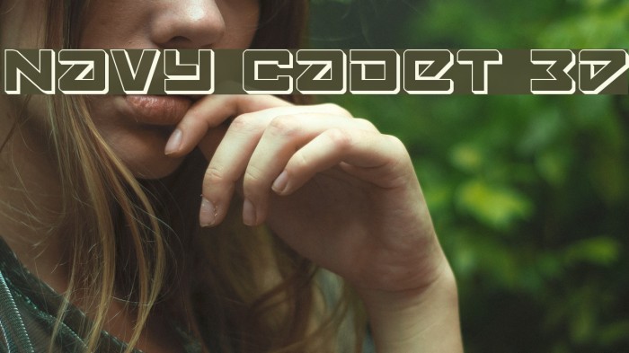Navy Cadet 3D Font examples
