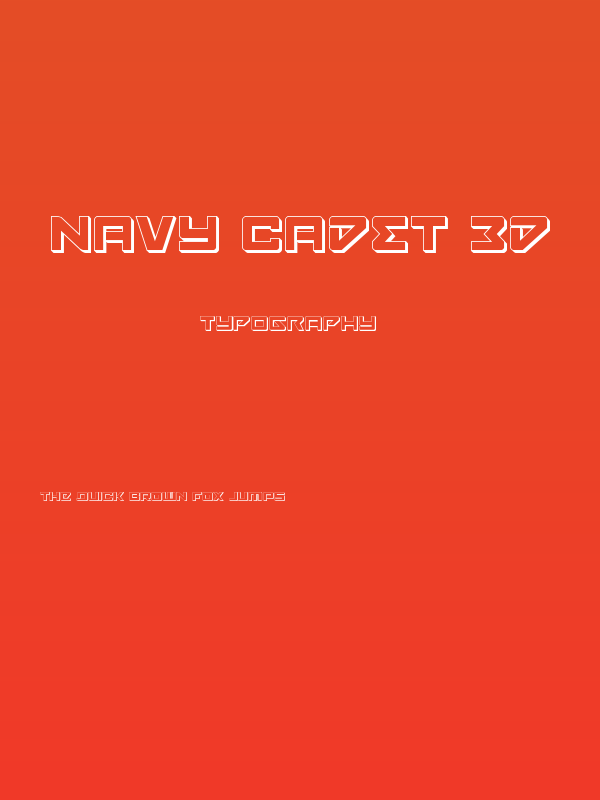 Navy Cadet 3D Poster