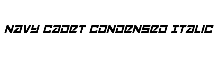 Navy Cadet Condensed Italic  免费字体下载