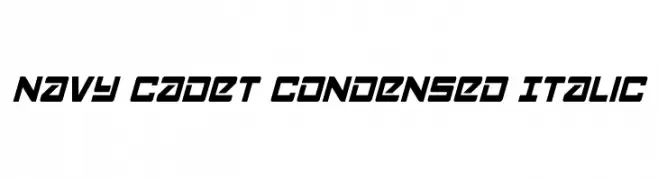 Navy Cadet Condensed Italic  नि: शुल्क फ़ॉन्ट्स डाउनलोड
