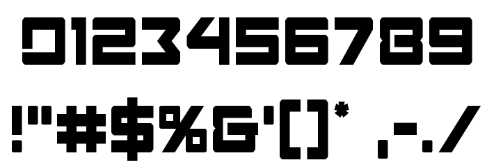 Navy Cadet Condensed Font OTHER CHARS