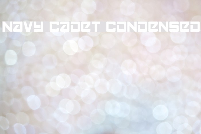Navy Cadet Condensed Font examples