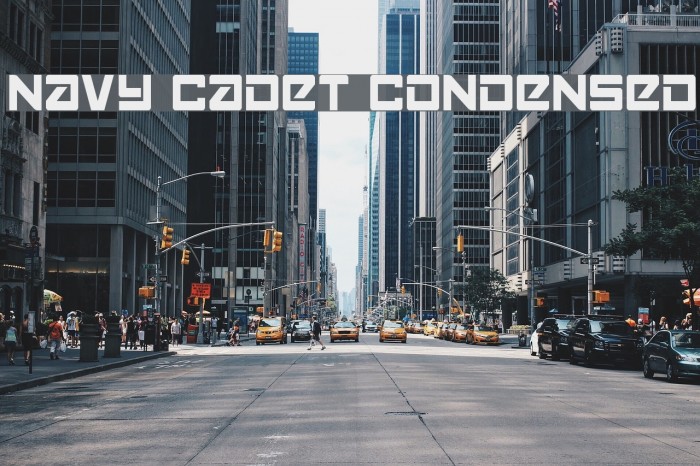 Navy Cadet Condensed Font examples