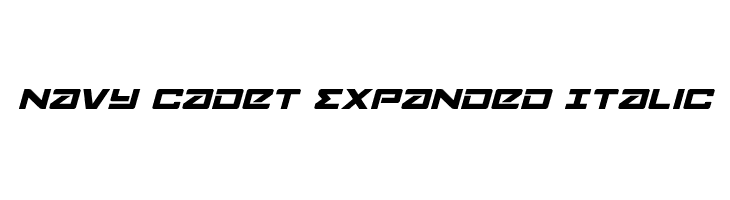 Navy Cadet Expanded Italic  Frei Schriftart Herunterladen