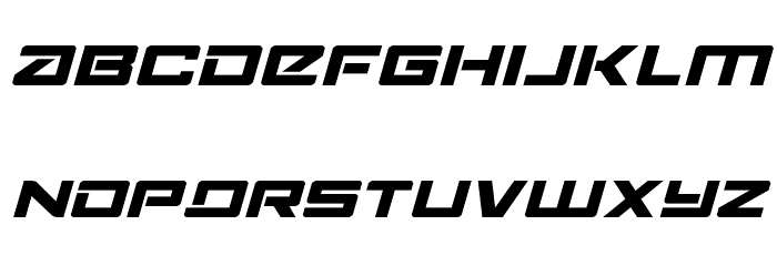 Navy Cadet Expanded Italic Font LOWERCASE