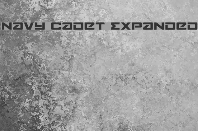 Navy Cadet Expanded Font examples