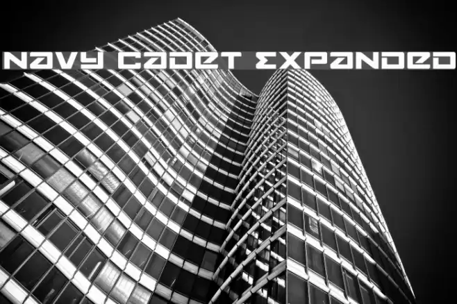 Navy Cadet Expanded Font examples
