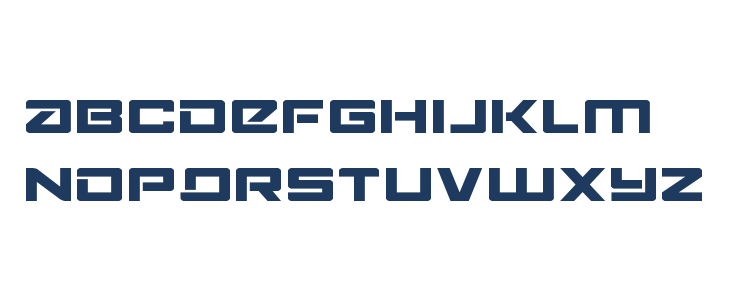Navy Cadet Expanded Lowercase