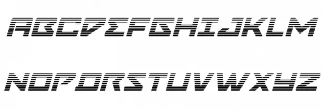 Navy Cadet Gradient Italic Fonte MAIÚSCULAS