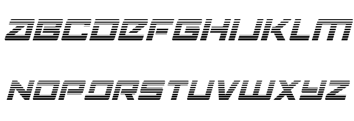 Navy Cadet Gradient Italic Font LOWERCASE