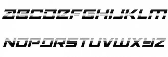 Navy Cadet Gradient Italic Polices MINUSCULES