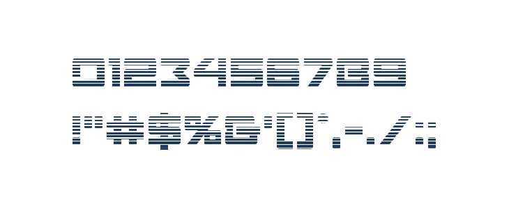 Navy Cadet Gradient Other Characters