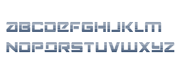 Navy Cadet Gradient Lowercase