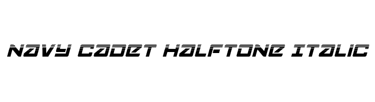 Navy Cadet Halftone Italic  baixar fontes gratis