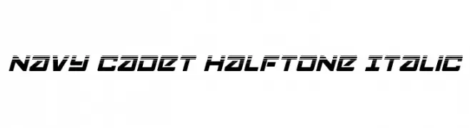 Navy Cadet Halftone Italic  Скачать бесплатные шрифты