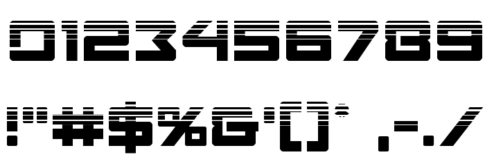 Navy Cadet Halftone Font OTHER CHARS