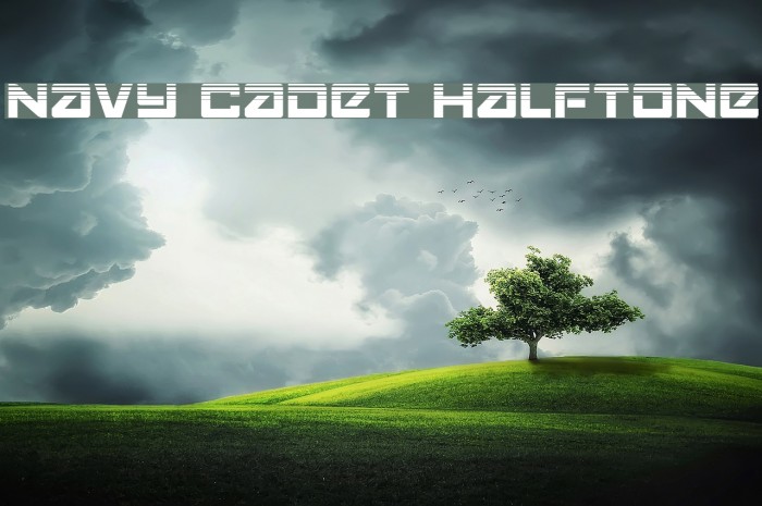 Navy Cadet Halftone Font examples