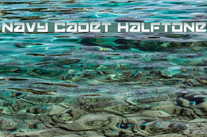 Navy Cadet Halftone Font examples