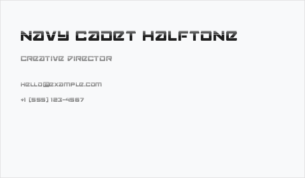 Navy Cadet Halftone Business Card