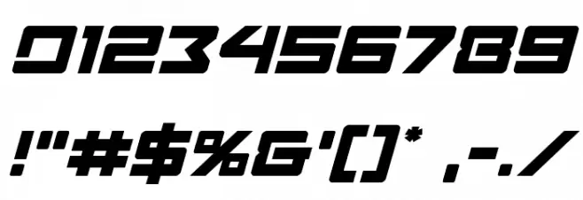 Navy Cadet Italic Font OTHER CHARS