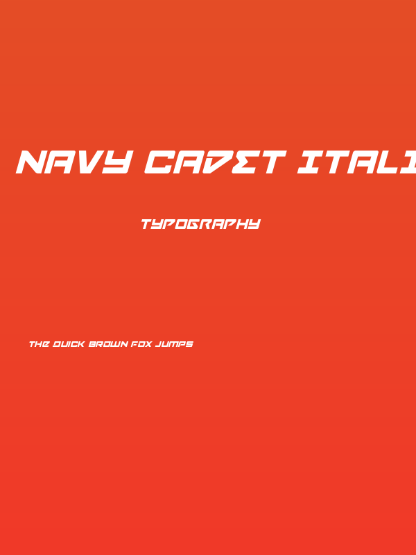 Navy Cadet Italic Poster