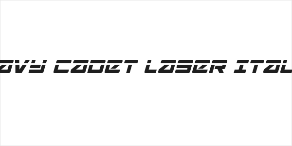 Navy Cadet Laser Italic Logo