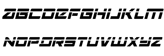 Navy Cadet Laser Italic Font LOWERCASE