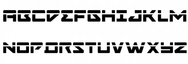 Navy Cadet Laser Font Litere mari