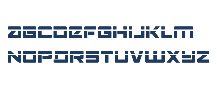 Navy Cadet Laser Lowercase