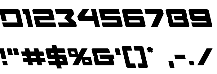 Navy Cadet Leftalic Font OTHER CHARS
