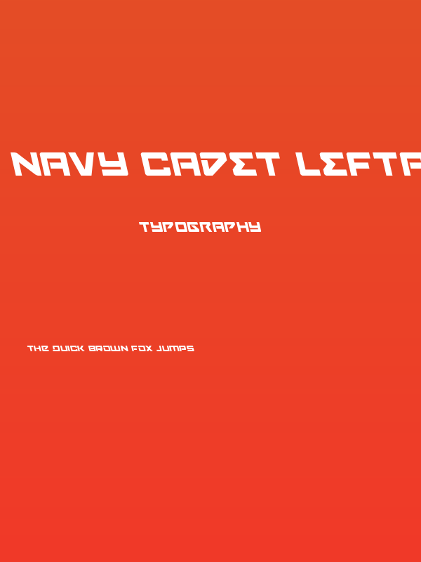 Navy Cadet Leftalic Poster