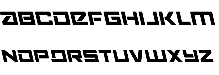 Navy Cadet Leftalic Font LOWERCASE