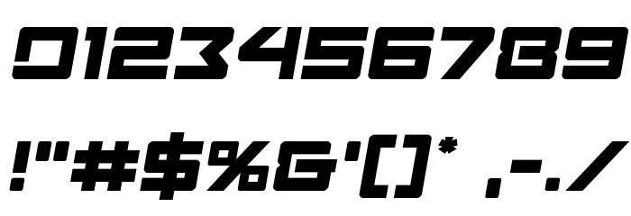 Navy Cadet Semi-Italic Font OTHER CHARS