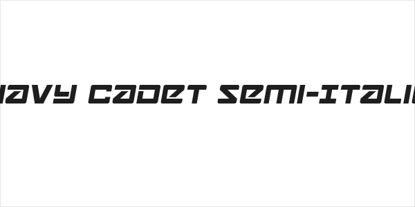 Navy Cadet Semi-Italic Logo