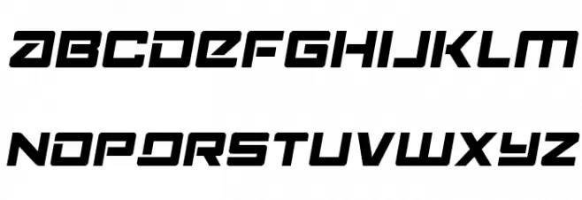 Navy Cadet Semi-Italic Font Litere mici