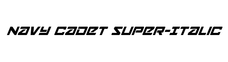 Navy Cadet Super-Italic  font caratteri gratis