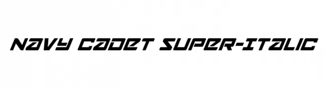 Navy Cadet Super-Italic  baixar fontes gratis